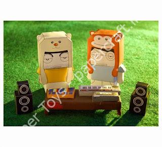 Mô hình giấy Bottlesmoker Stopmotion - đồ chơi giấy thủ công PaperCraft VN