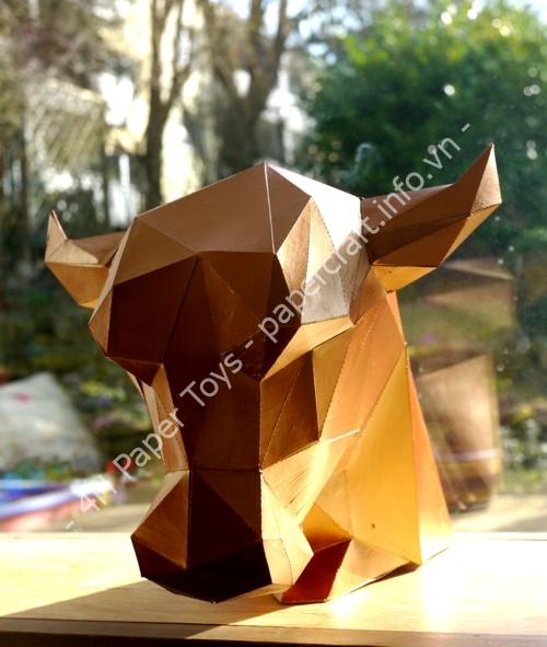 Mô hình giấy Baal bust - đồ chơi giấy thủ công PaperCraft VN