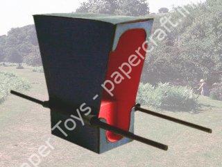 Mô hình giấy Sedan Chair - đồ chơi giấy thủ công PaperCraft VN