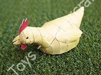Mô hình giấy Chicken – White version A4-format , with coloured details - đồ chơi giấy thủ công PaperCraft VN
