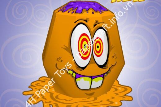 Mô hình giấy Crazy Slime – Papertoys Clemper - ảnh 2 - đồ chơi giấy thủ công PaperCraft VN