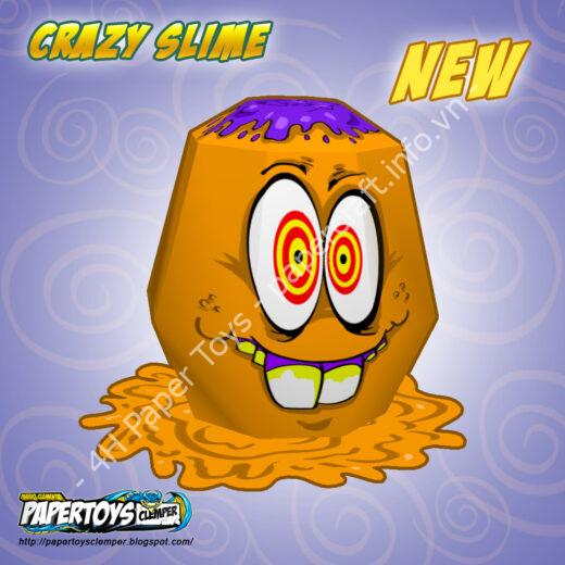 Mô hình giấy Crazy Slime – Papertoys Clemper - ảnh 2 - đồ chơi giấy thủ công PaperCraft VN