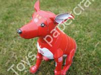 Mô hình giấy Dog – Lucky Jack red version of Jack - ảnh 2 - đồ chơi giấy thủ công PaperCraft VN