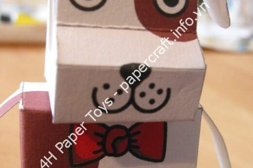 Mô hình giấy So I hear you want to make a dog - đồ chơi giấy thủ công PaperCraft VN