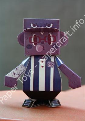 Mô hình giấy Dumpy OllaBoku - đồ chơi giấy thủ công PaperCraft VN