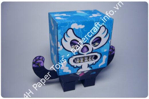 Mô hình giấy EL DOS MASCARAS - đồ chơi giấy thủ công PaperCraft VN