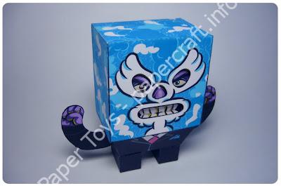 Mô hình giấy EL DOS MASCARAS - đồ chơi giấy thủ công PaperCraft VN