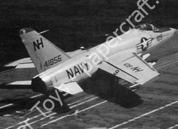 Mô hình giấy Grumman F11F-1 Tiger – VF-111 Sundowners long nose version, U.S.S. Hancock, 1960 - đồ chơi giấy thủ công PaperCraft VN