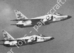 Mô hình giấy Grumman F11F-1 Tiger – VT-26 (Long nose) U.S. Navy, NAAS Chase Field, Texas, 1962 - đồ chơi giấy thủ công PaperCraft VN