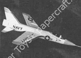 Mô hình giấy Grumman F11F-1 Tiger – F11F-1F Super Tiger First prototype, Edwards A.F.B., 1958 - đồ chơi giấy thủ công PaperCraft VN