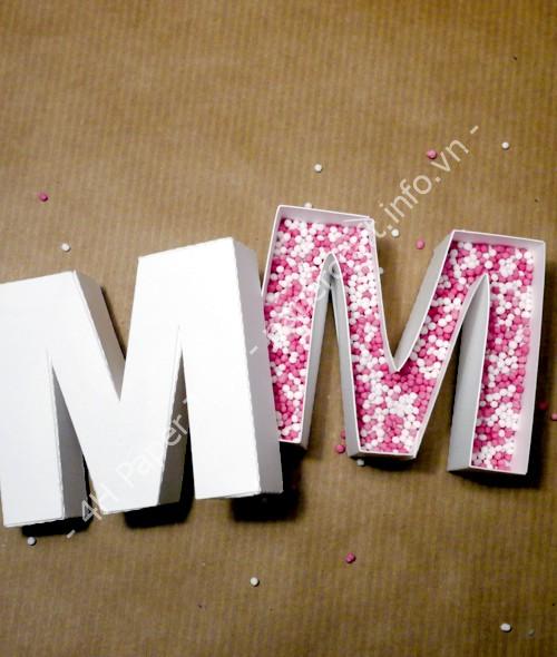 Mô hình giấy Alphabet boxes - đồ chơi giấy thủ công PaperCraft VN