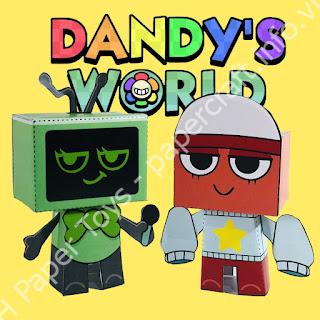 Vee and Gigi Dandy's World Papercraft