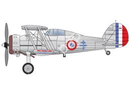 Mô hình giấy Gloster Gladiator – Free French Air Force Egypt, 1942, only French Gladiator ever - đồ chơi giấy thủ công PaperCraft VN
