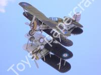 Mô hình giấy Gloster Gladiator – Silver version use this to create your own version - đồ chơi giấy thủ công PaperCraft VN