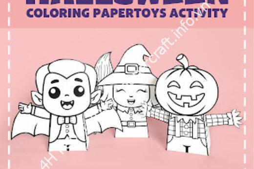 Mô hình giấy Halloween Papertoy - đồ chơi giấy thủ công PaperCraft VN