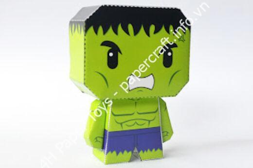 Mô hình giấy Hulk Papertoy - đồ chơi giấy thủ công PaperCraft VN