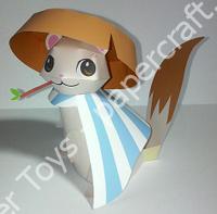 Mô hình giấy Koppa (Fūrai no Shiren / Mystery Dungeon) - đồ chơi giấy thủ công PaperCraft VN