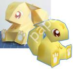 Mô hình giấy bánh Cheesecake (thiết kế gốc) - đồ chơi giấy thủ công PaperCraft VN
