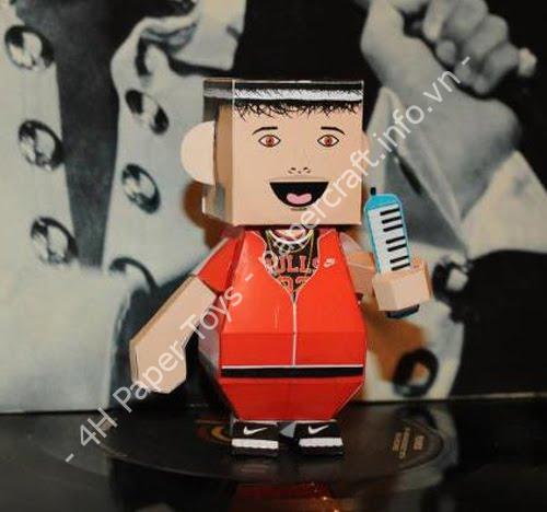 Mô hình giấy Kid Simius Dumpy Papertoy - đồ chơi giấy thủ công PaperCraft VN