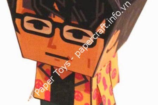 Mô hình giấy Hideo Kojima - ảnh 2 - đồ chơi giấy thủ công PaperCraft VN