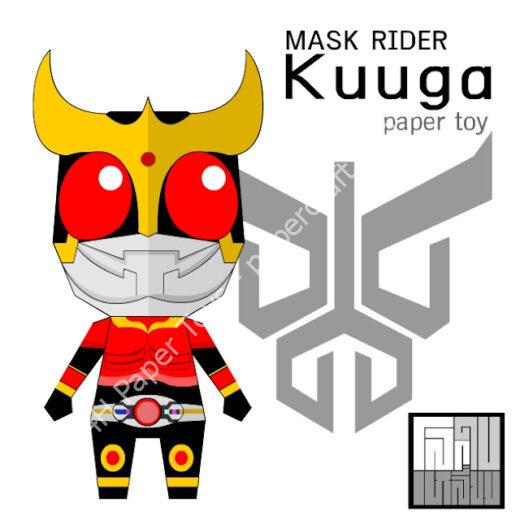 Mô hình giấy Mask rider Kuuga - đồ chơi giấy thủ công PaperCraft VN