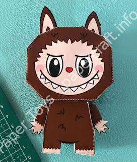 Mô hình giấy DIY Labubu Papertoy - đồ chơi giấy thủ công PaperCraft VN