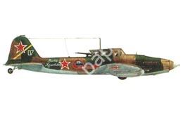 Mô hình giấy Il-2 Sturmovik – Il-2M3, For Leningrad V-VS, 943rd ShAP, flown by V.I. Mychlik - đồ chơi giấy thủ công PaperCraft VN