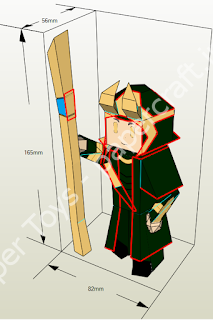 Mô hình giấy Loki - đồ chơi giấy thủ công PaperCraft VN