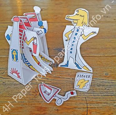Mô hình giấy riporli sull’appendiabiti. - ảnh 2 - đồ chơi giấy thủ công PaperCraft VN