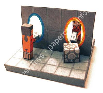 Mô hình giấy Portal (Valve) - ảnh 2 - đồ chơi giấy thủ công PaperCraft VN