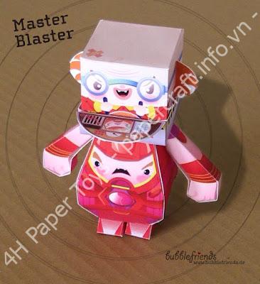 Mô hình giấy Master Blaster Dumpy - đồ chơi giấy thủ công PaperCraft VN