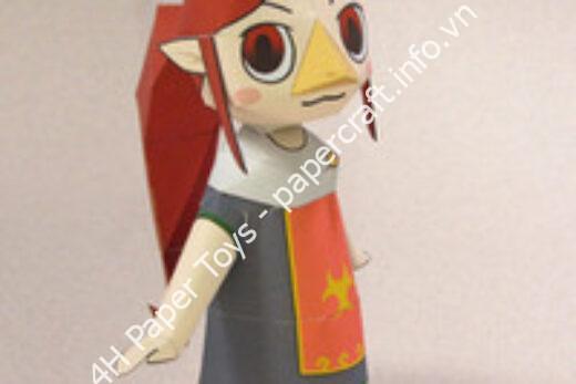 Mô hình giấy Medli (The Legend of Zelda: Wind Waker) - đồ chơi giấy thủ công PaperCraft VN