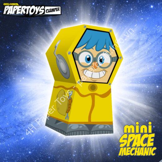 Mô hình giấy mini space mechanic – papertoys clemper - ảnh 2 - đồ chơi giấy thủ công PaperCraft VN