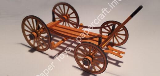 1890 WELLS CONCORD STAGECOACH – Paper model 1/35 scale - đồ chơi giấy thủ công PaperCraft VN