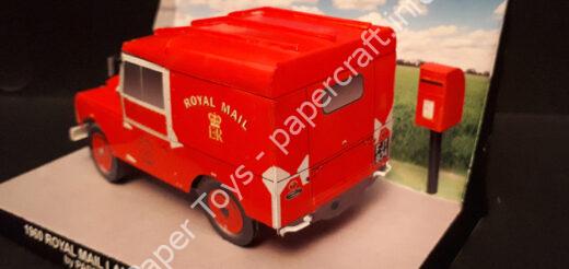 1960 ROYAL MAIL LAND ROVER MK I – Paper model (1/35 scale) - đồ chơi giấy thủ công PaperCraft VN