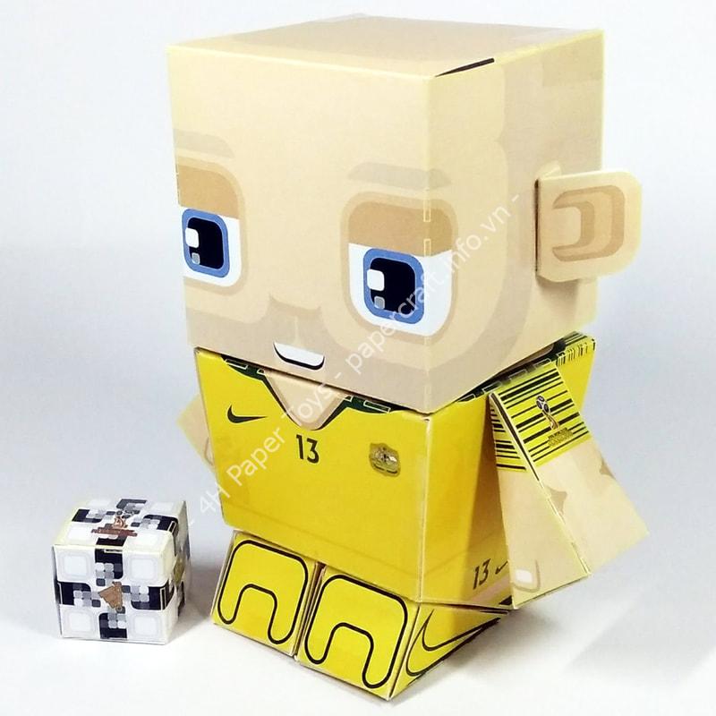 Aaron Mooy (Australia) - FIFA World Cup 2018 Box Head Papercraft Toy