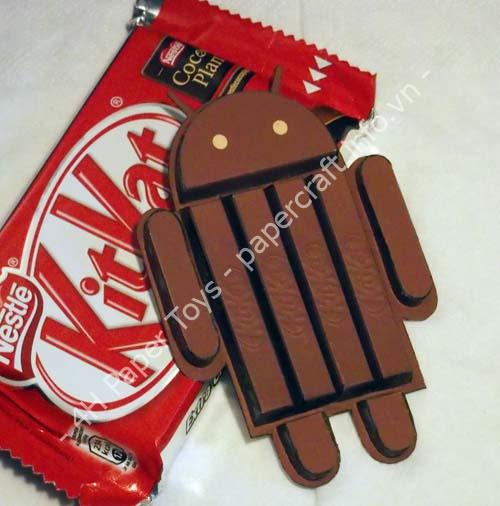 Android Kitkat Paper kit - đồ chơi giấy thủ công PaperCraft VN