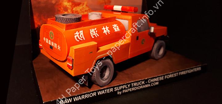 BAW Warrior water supply truck – paper model (1/35 scale)
