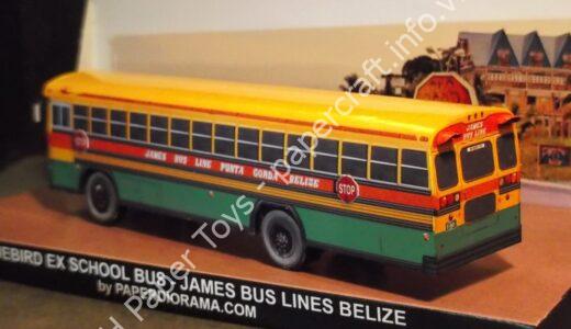 Belize City Urban Bus Papercraft - đồ chơi giấy thủ công PaperCraft VN