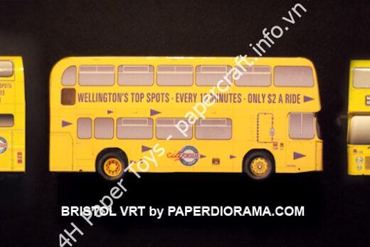 Bristol VRT Wellington City Circular Paper Diorama - đồ chơi giấy thủ công PaperCraft VN