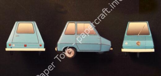 Casalini Sulky (3 wheeler) 1971 Paper model - đồ chơi giấy thủ công PaperCraft VN