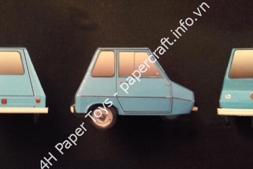 Casalini Sulky (3 wheeler) 1971 Paper model - đồ chơi giấy thủ công PaperCraft VN