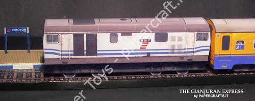 Cianjuran Express – Ciroyom station Diorama - đồ chơi giấy thủ công PaperCraft VN