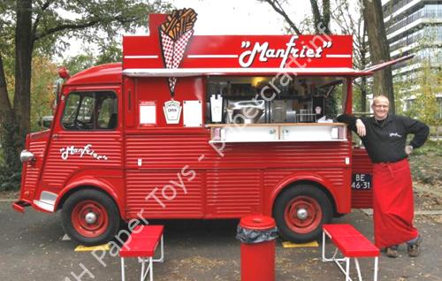 Citroen HY 1962 “Manfriet” Paper Reproduction - đồ chơi giấy thủ công PaperCraft VN