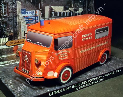 Citroen HY 1965 VSAB Papercrafts - đồ chơi giấy thủ công PaperCraft VN