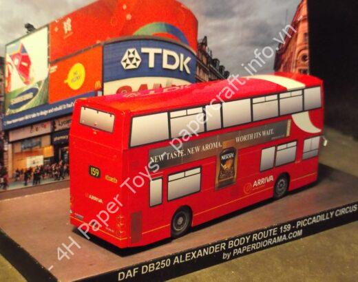 DAF DB 250 Alexander Paper Diorama - đồ chơi giấy thủ công PaperCraft VN