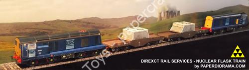 DRS Nuclear Flask Train Papercraft - đồ chơi giấy thủ công PaperCraft VN