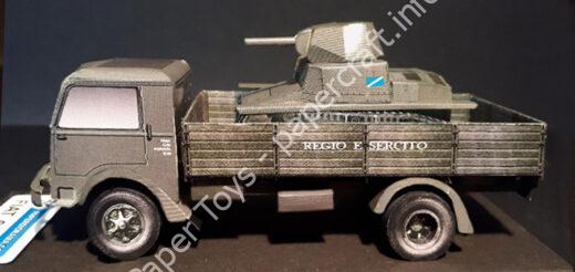 Fiat 666 NM – Paper model (1/66 scale) - đồ chơi giấy thủ công PaperCraft VN