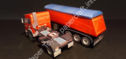 FIAT IVECO TURBOSTAR 190/48 – Paper Model (1/66 scale) - đồ chơi giấy thủ công PaperCraft VN
