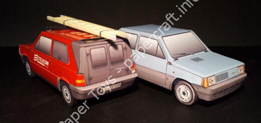 Fiat Panda 30/Fiat Panda 750 Van – Paper model 1/35 scale - đồ chơi giấy thủ công PaperCraft VN